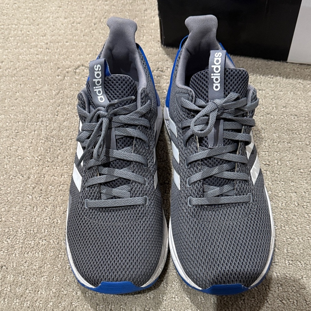 Adidas Mesh Sneakers in Gray and Blue